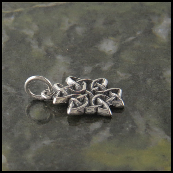 Cross Knot Pendant in sterling silver