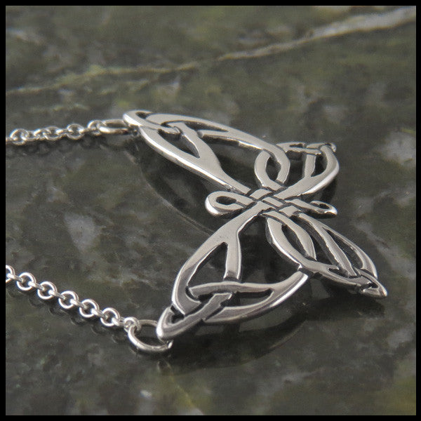 Butterfly Celtic pendant in Sterling Silver