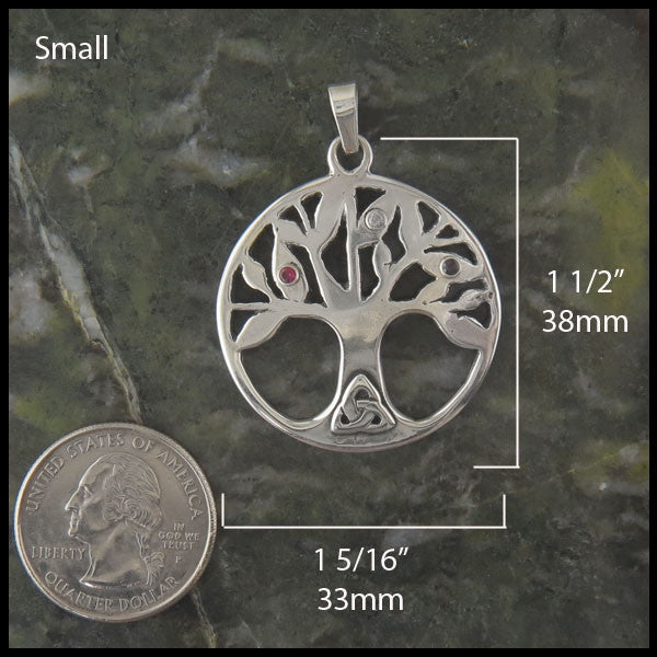 Small Pendant measures 1 1/2" by 1 5/16"