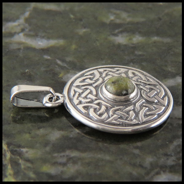 Celtic Wheel of life pendants in Sterling Silver with Gemstones
