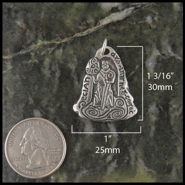 St Declan Medal pendant in Sterling Silver