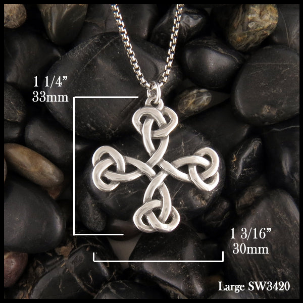 Celtic Cross 1 1/4 inch long by 1 3/16 inch wide pendant