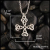 Medium Equal Arm Celtic Cross measures 1 1/16" by 15/16"