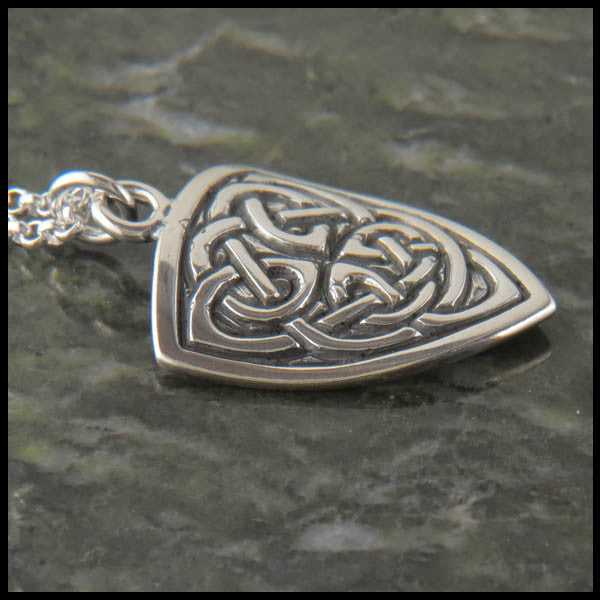 Celtic Shield necklace in Sterling Silver