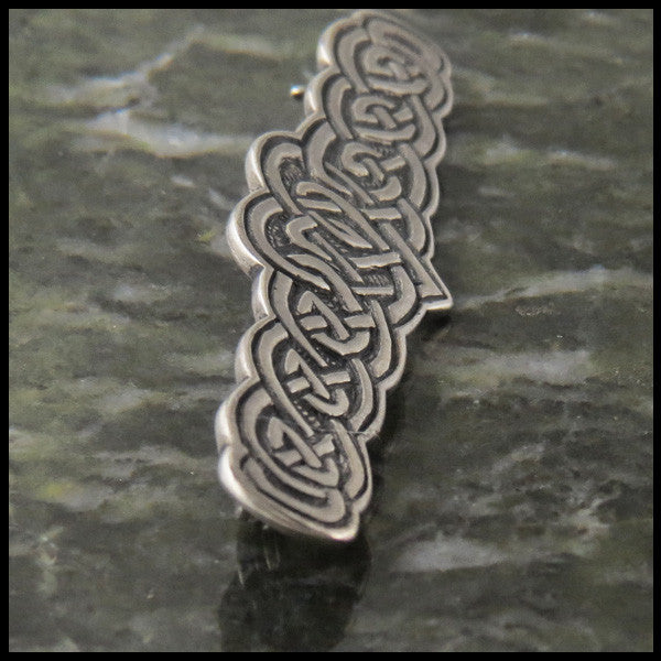 Heart Knot pin in Sterling Silver