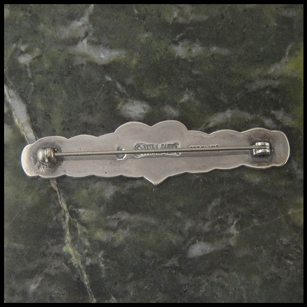 Heart Knot pin in Sterling Silver