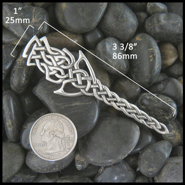 Scottish Thistle Kilt pin in Sterling Silver