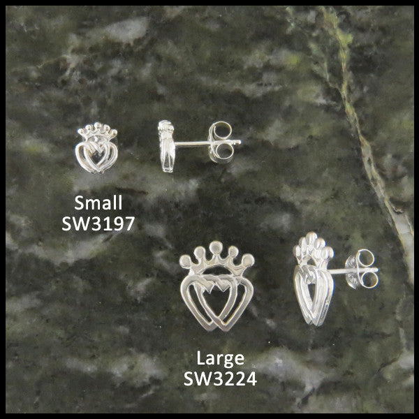 Celtic earrings in Sterling Silver inspired by Irish & Scottish heritage.