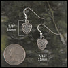 Maggie's Heart pendant and earring set in Sterling Silver