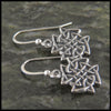 Large Celtic Knot drop earrings in Sterling Silver