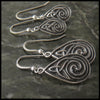 Celtic Earrings in Sterling Silver inspired by Irish & Scottish heritage.