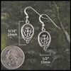 Thistle earrings in Sterling Silver