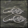 Irish Shamrock drop earrings in Sterling Silver