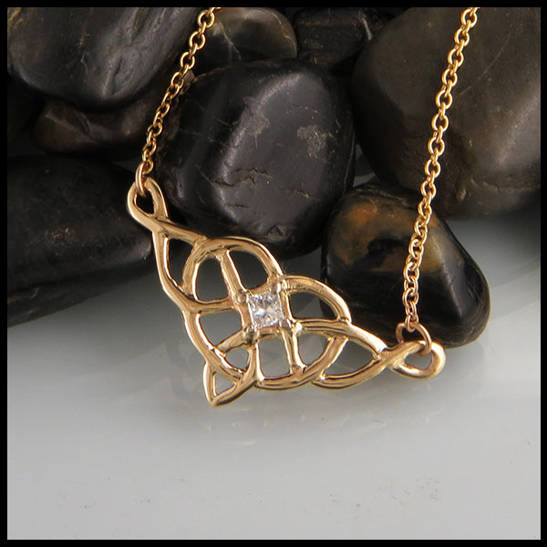 Diamond Celtic Heart necklace