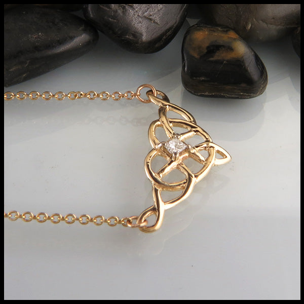 Diamond Celtic Heart necklace