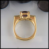 Profile view of Purple Spinel ring