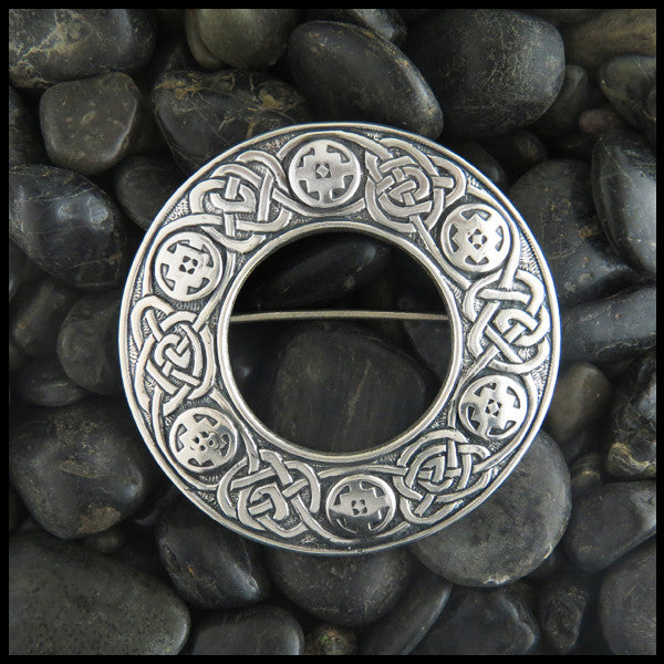 Celtic Knotwork Brooch in Sterling Silver
