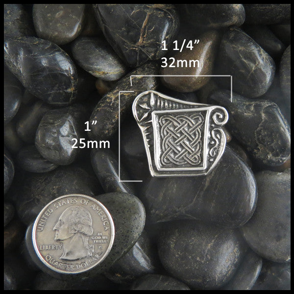 Unique Celtic Knot pin in Sterling Silver