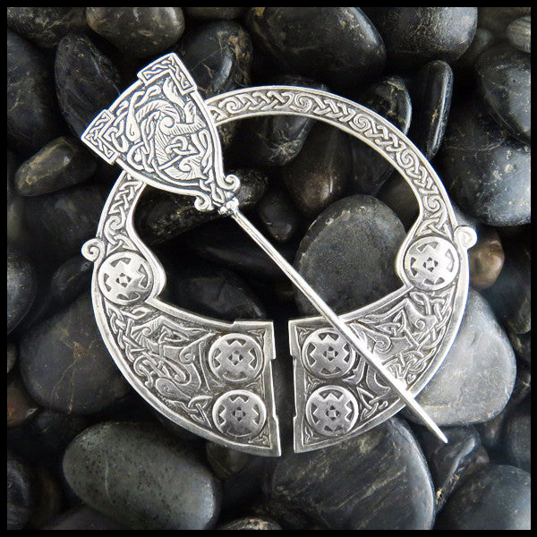 Penannular Brooch, Penannular, Brooch, Fibula, Heron, Celtic, Herons, Crosses, Cross, Medallion Crosses, Sterling Silver