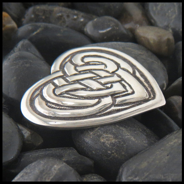 Celtic Heart brooch in Sterling Silver