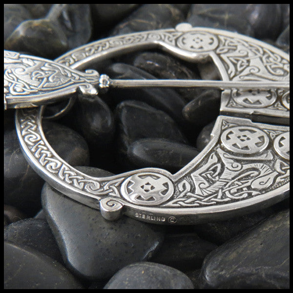 Penannular Brooch, Penannular, Brooch, Fibula, Heron, Celtic, Herons, Crosses, Cross, Medallion Crosses, Sterling Silver