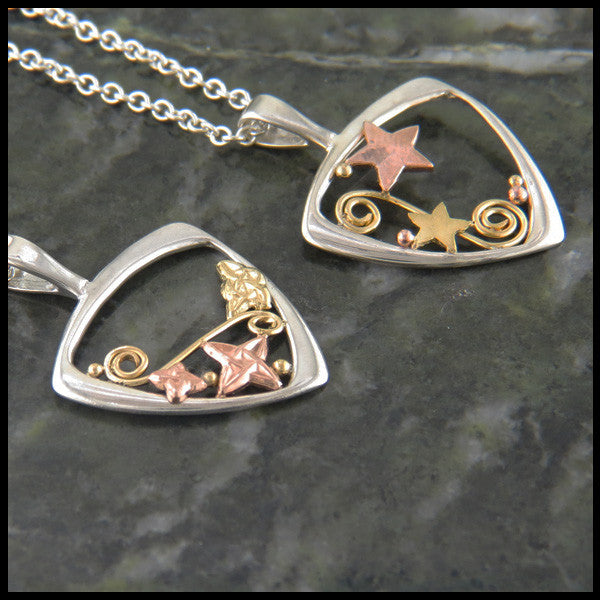 Celtic pendants in Sterling Silver and Gold