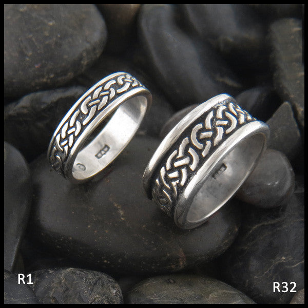 Josephine's Knot Celtic Band Ring in Sterling Silver