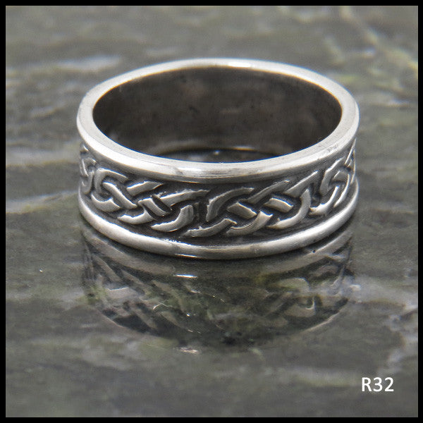 Josephine's Knot Celtic Band Ring in Sterling Silver