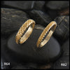Narrow Josephine's Knot, Lover's Knot Stacking Bands in 14K Gold