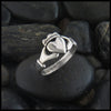 Simple Celtic Claddagh Ring in Sterling Silver