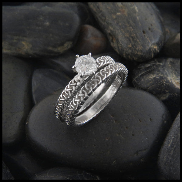 Josephine's Knot, Lover's Knot Celtic Diamond Wedding Set