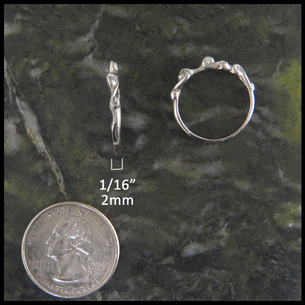 Open Celtic Knot Diamond Bezel Wedding Set