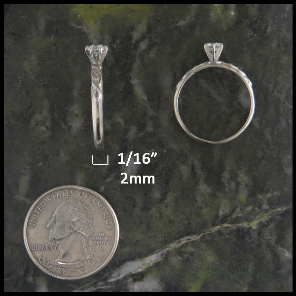 Simple Celtic Knot Diamond Wedding Ring Set