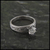 Tapered Celtic Knot Diamond Engagement Ring