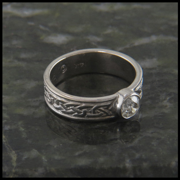 Josephine's Knot, Lover's Knot Diamond Band Engagement Ring