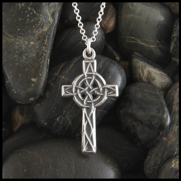 Unique Celtic Cross in Sterling Silver