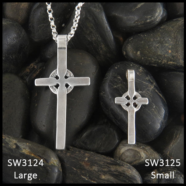 Sterling Silver Adomnan Celtic Cross Pendant in Sterling Silver | Walker  Metalsmiths