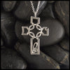 Asymmetrical Celtic Cross pendant in Sterling Silver 