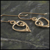 Anna's Heart Celtic Earrings in 14K Gold