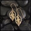 Irish Shamrock earrings in 14K Gold