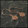 Dainty Josephine's Knot, Lover's Knot, Celtic Drop earrings in Gold