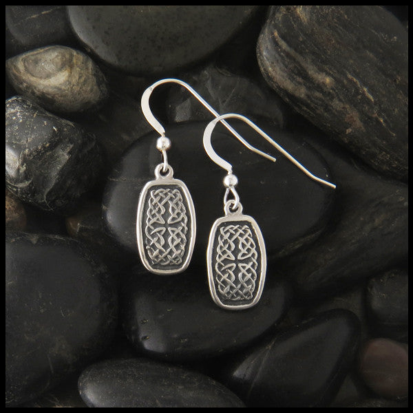 Celtic Knot drop earrings in Sterling Silver
