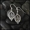 Thistle drop earrings in Sterling Silver