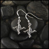 Unique St. Brigid Celtic Knot Earrings in Sterling Silver