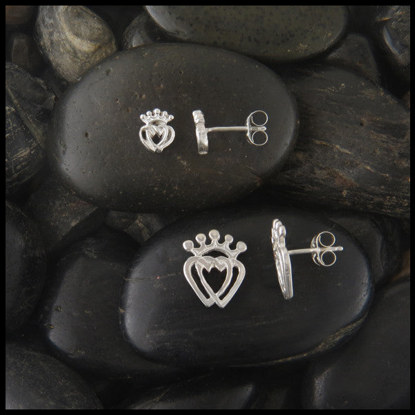 Sterling Silver Luckenbooth post earrings
