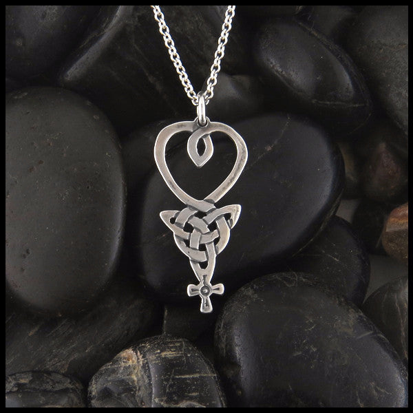 Irish Knot An Teor Pendant in Sterling Silver