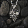 Celtic triquetra spiral pendant in Sterling Silver