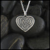 Small Celtic Heart knot necklace in Sterling Silver