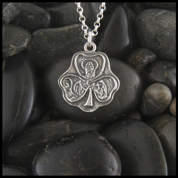 Saint Patrick pendant in Sterling Silver