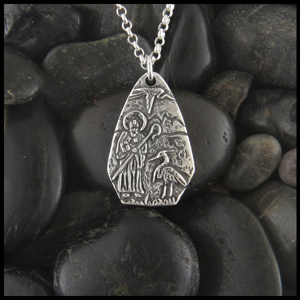 Saint Columba pendant in Sterling Silver